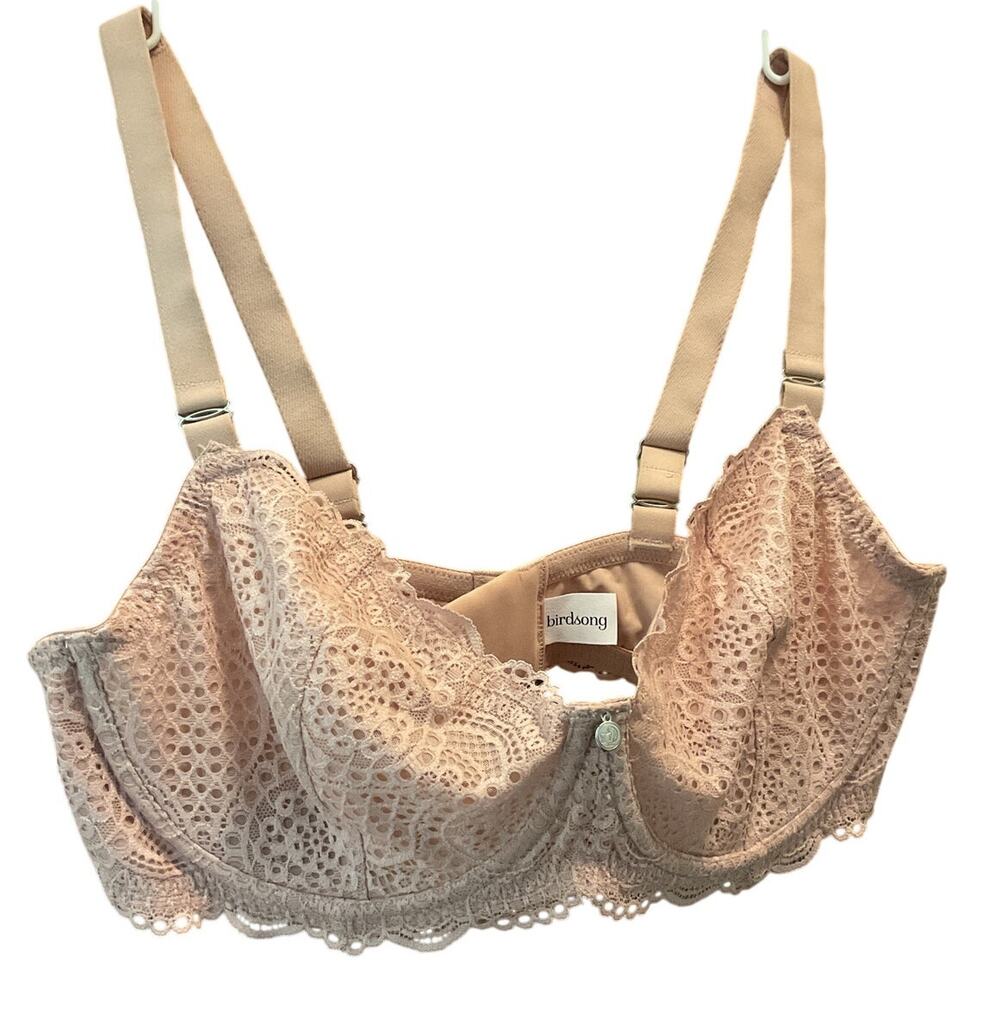 BIRDSONG Women's Lace Underwire Bra Beige 38D NEW $75 A10124